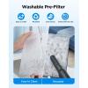 image2 Pack Replacement Filters Compatible with MOOKA HKB320F Air PurifierGenuine Washable PreFilter with Activated Carbon