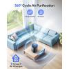 imageAir Purifiers for Bedroom Home MOOKA HEPA Air Purifier for Home Pets with Fragrance Sponge for Smoke Dust Pollen Dander Odor Small Air Purifier with Sleep Mode Night Light Timer KJ067L GreyBlack