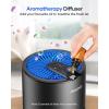 imageAir Purifiers for Bedroom Home MOOKA HEPA Air Purifier for Home Pets with Fragrance Sponge for Smoke Dust Pollen Dander Odor Small Air Purifier with Sleep Mode Night Light Timer KJ067L GreyBlack