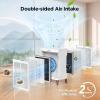 imageAir Purifiers for Home Extra Large Room Up to 2800 FtMOOKA DoubleSided HEPA Air Purifier with Washable FiltersPM25 Air Quality Sensor20dB Air Cleaner for Bedroom Pet Hair Odors PollenWhite