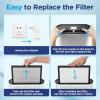 imageAir Purifiers for Home Large Room 1650ft with PM25 Air Quality Sensor  Official Replacement Filter