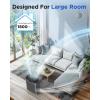 imageAir Purifiers for Home Large Room 2200 Ft with Washable Filters MOOKA HEPA Filter Pet Air Purifier for Bedroom with Fragrance Air Cleaner for Smoke Dust Pollen Pets Hair Odor KJ190L WhiteGrey