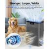 imageAir Purifiers for Home Large Room 2200 Ft with Washable Filters MOOKA HEPA Filter Pet Air Purifier for Bedroom with Fragrance Air Cleaner for Smoke Dust Pollen Pets Hair Odor KJ190L WhiteGrey