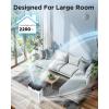 imageAir Purifiers for Home Large Room 2200 Ft with Washable Filters MOOKA HEPA Filter Pet Air Purifier for Bedroom with Fragrance Air Cleaner for Smoke Dust Pollen Pets Hair Odor KJ190L WhiteWhite