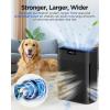 imageAir Purifiers for Home Large Room 2200 Ft with Washable Filters MOOKA HEPA Filter Pet Air Purifier for Bedroom with Fragrance Air Cleaner for Smoke Dust Pollen Pets Hair Odor KJ190L WhiteBlack