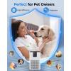 imageAir Purifiers for Home Large Room Up to 1250 FtMOOKA H13 HEPA Air Purifier for Pets Dust Odor SmokeAromatherapy FunctionAir Cleaner with 15dB Quiet Sleep Mode for Bedroom Office Living RoomWhiteWhite