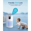 imageAir Purifiers for Home Large Room Up to 1500ft with Aromatherapy MOOKA HEPA Air Purifier for Bedroom Pets Kitchen Air Filter Cleaner for Wildfire Smoke Pollen Dust Dander Odor 15dB M03White