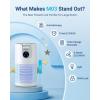 imageAir Purifiers for Home Large Room Up to 1500ft with Aromatherapy MOOKA HEPA Air Purifier for Bedroom Pets Kitchen Air Filter Cleaner for Wildfire Smoke Pollen Dust Dander Odor 15dB M03White