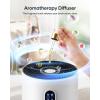 imageAir Purifiers for Home Large Room up to 1500 ft MOOKA HEPA Air Purifier for Home Pets Hair in Bedroom with Aromatherapy Air Filter Cleaner for Dorm Pets Office 20dB Night Light BD03 White