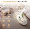 imageAir Purifiers for Home Large Rooms up to 1200ft MOOKA H13 True HEPA Air Purifier for Bedroom Pets with Fragrance Sponge Timer Air Filter Cleaner for Smoke Odor Dander Pollen WhiteWhite