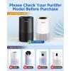 imageMOOKA APS0610L Air Purifier Filter 3in1 True HEPA Filter HighEfficiency Activated Carbon Air Filter for Allergies Smoke Odor Dander PollenWhite