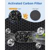 imageMOOKA APS0610L Air Purifier Filter 3in1 True HEPA Filter HighEfficiency Activated Carbon Air Filter for Allergies Smoke Odor Dander PollenWhite2Pack
