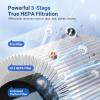 imageMOOKA Air Purifiers for Home Large Room up to 1095ft H13 HEPA Filter Air Cleaner for Pets Bedroom Remove Smoke Dust Pollens Dander Room Air Purifier with Timer Lock 4 Modes Night Light M02M02 New