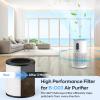 imageMOOKA BD03 Official Air Purifier Filter 3in1 True H13 HEPA Air Filter for Allergies Smoke Odor Dander Pollen BD03 1 Pack White