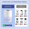 imageMOOKA Genuine True H13 HEPA Air Filters Replacement for M01 Purifier Removes Dust Smoke Odor Dander Pollen 1 Pack