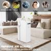 imageMOOKA H13 True HEPA Air Purifier Replacement Filter With Activated Carbon 4in1 For Large Room Filter Allergies Pollen Smoke Dust Pet Dander VOC1 Count white
