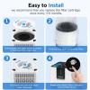 imageMOOKA M05 Air Purifier Filter 3in1 True HEPA Filter HighEfficiency Activated Carbon Air Filter for Smoke Odor Dander Pollen