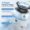 imageMOOKA M05 Air Purifier White Filter preinstalled ampamp 1 Pack Extra Official Certified Replacement FilterAir Purifiers for Home Large Room Up to 1250 Ft MOOKA H13 HEPA Air Purifier for Pets Dust