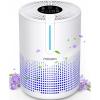 imageAir Purifiers for Bedroom Home 430 SqFt MOOKA H13 HEPA Filter Small Portable Air Purifier with USB Cable Fragrance Sponge for Smokers Pollen Pets Dust Odors Desktop Air Cleaner for Car RV M01