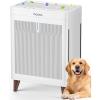 imageAir Purifiers for Home Extra Large Room Up to 2800 FtMOOKA DoubleSided HEPA Air Purifier with Washable FiltersPM25 Air Quality Sensor20dB Air Cleaner for Bedroom Pet Hair Odors PollenWhite