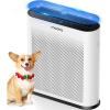 imageAir Purifiers for Home Large Room 1650ft with PM25 Air Quality Sensor MOOKA H13 HEPA Filter Air purifier for Pets Smoke Dust Pollen Dander Odor Air Cleaner with AutoSleep Mode for Bedroom WhiteWhite