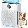 imageAir Purifiers for Home Large Room up to 2200sqft MOOKA Air purifier for Home Pets with Washable Filter PM 25 Display Air Quality Sensor Air Cleaner for Bedroom Dorm room Pets Office PR1White