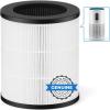 imageMOOKA BD03 Official Air Purifier Filter 3in1 True H13 HEPA Air Filter for Allergies Smoke Odor Dander Pollen BD03 1 Pack White