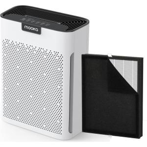imageAir Purifier for Home Large Room 2000 Ft KJ190L with Filter Replacement MOOKA H13 True HEPA Air Purifiers Cleaner for Pets Washable Filters Fragrance