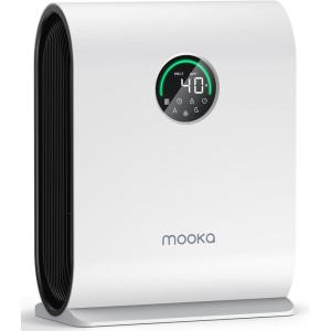 imageAir Purifiers for Home Large Room Up to 2500 ft with PM 25 Display Air Quality Sensors MOOKA H13 HEPA Air Purifier With Auto Mode for Pets Dust Odor Smoke Timer 15dB Sleep Mode for Bedroom KJ217