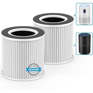 imageMOOKA Official Replacement HEPA Filter for BD02L Air Purifier 1PACK55 x 55 x 59 2PACK