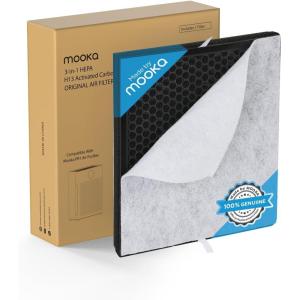 imageMooka Genuine Mode PR1 Air Purifier Replacement Filter H13 True HEPA Air Purifiers for Home Large Room up to 2200sqft with Washable Pre Filter Removes Pollen Dander Smoke Pet Hair Dust