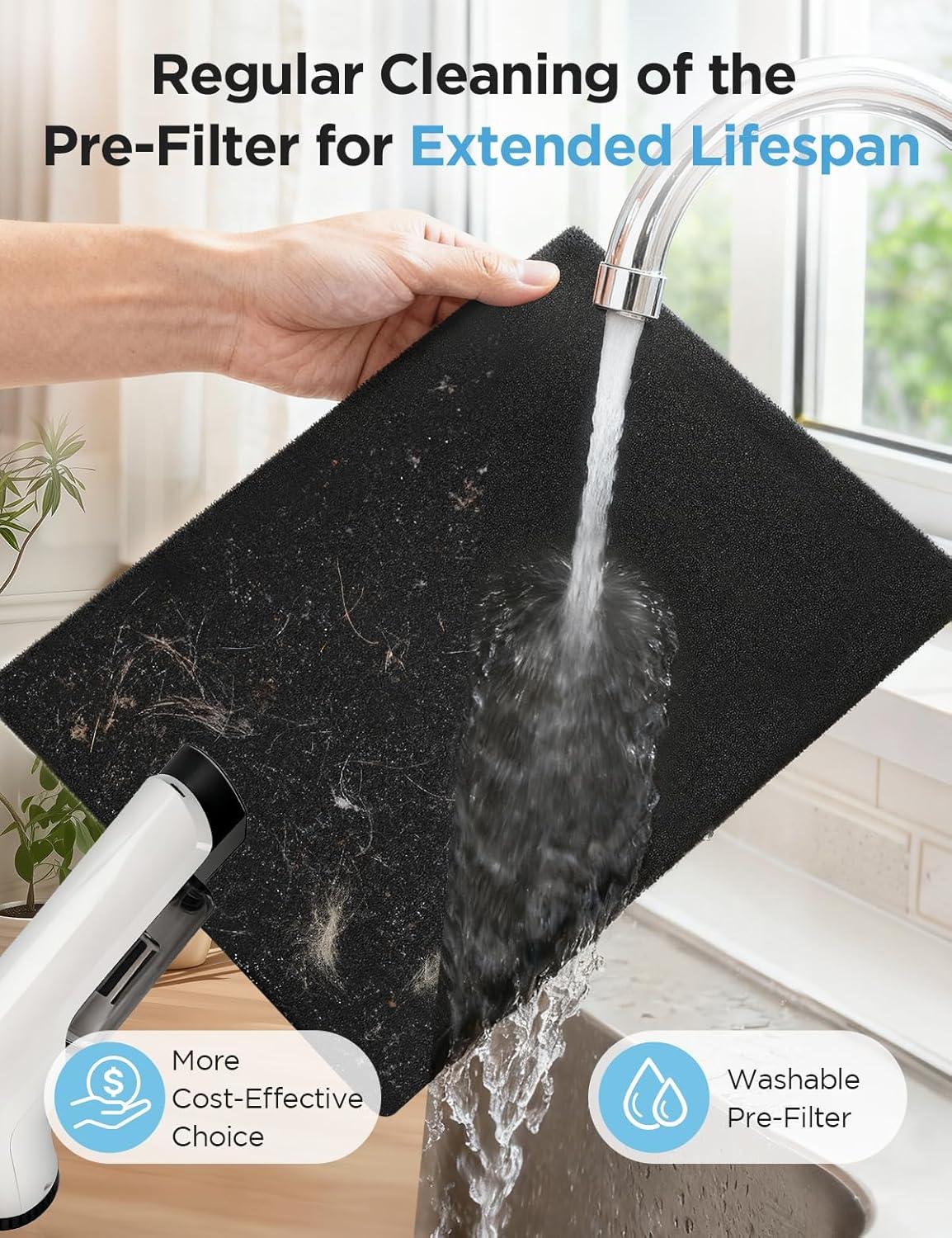 imageAir Purifiers for Home Large Room Up to 2000ft MOOKA Air Purifiers for Home Pets with Washable Filter Air Cleaner for Office Bedroom Dorm Room Sleep Mode 3 Speeds Fragrance Child Lock